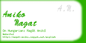 aniko magat business card